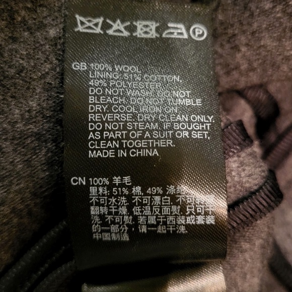 $540 Unworn Reiss Amalie Wool Single Breasted Blazer in Charcoal - Picture 10 of 10